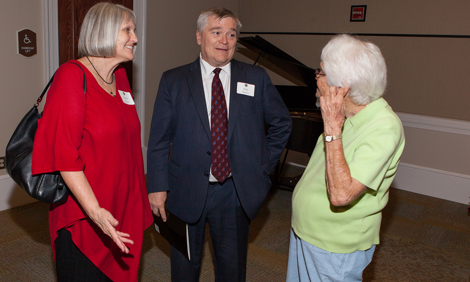 First lady Molly Barron and FSU President Eric J. Barron at Westminster Oaks.