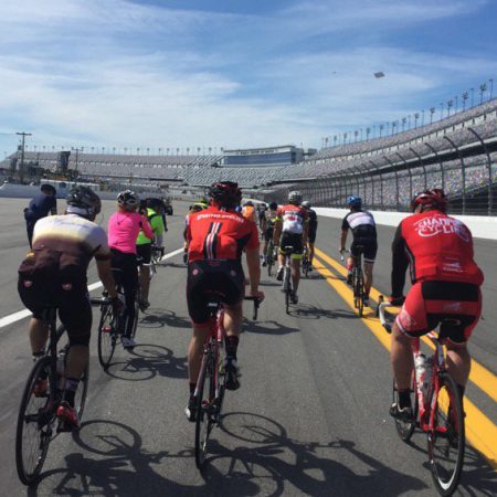The Scott Lagasse Jr. Champions’ Ride for Bicycle Safety at the Daytona International Speedway.