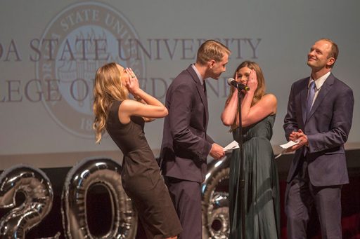 Jesse O’Shea got good news during Match Day on Friday at Ruby Diamond Concert Hall. O’Shea matched in internal medicine with the Yale School of Medicine.