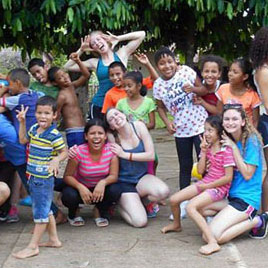 FSU students visiting an orphanage in Panama