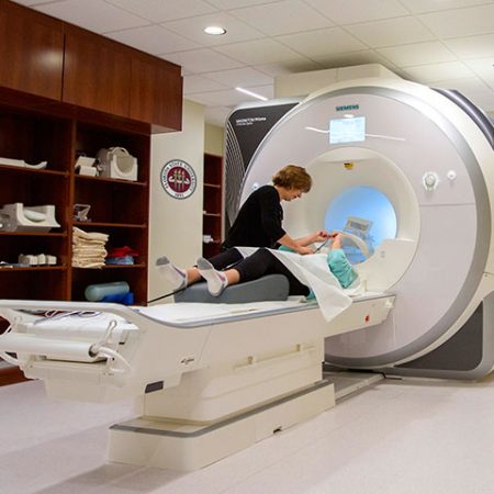 The new functional magnetic resonance imaging (fMRI) machine, located in the College of Medicine.
