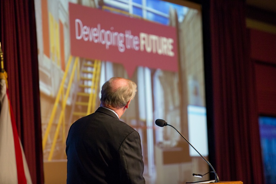 President Thrasher spoke about Florida State's goals for future during his annual State of the University address.