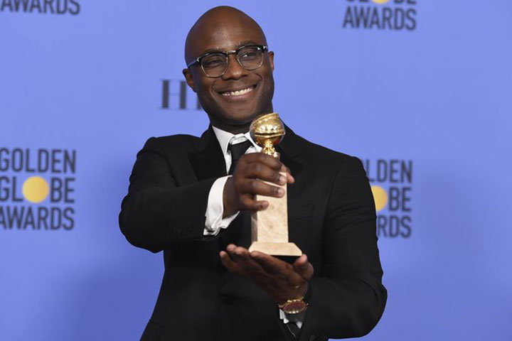 FSU alum Barry Jenkins ('03), director of "Moonlight," at the Golden Globes Jan. 8, 2017.