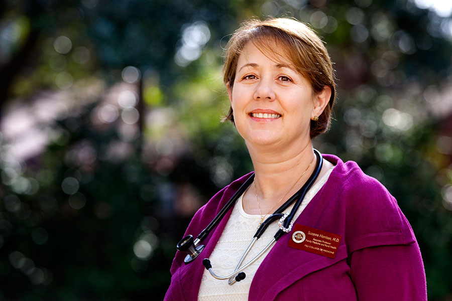 Dr. Suzanne Harrison, professor and education director in the College of Medicine’s Department of Family Medicine and Rural Health.