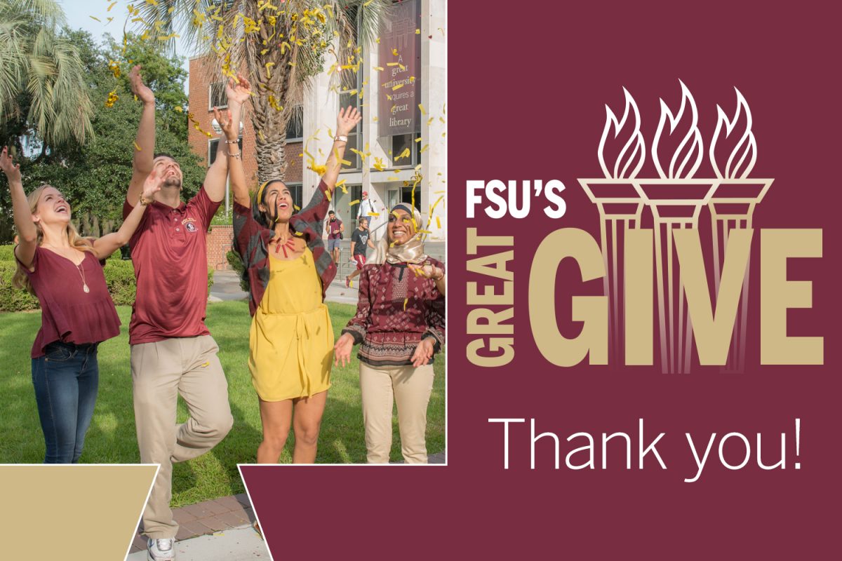 FSU's Great Give sets record in support of university programs, scholarships Florida State