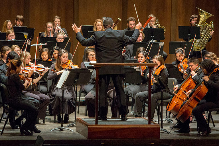 FSU's Alexander Jimenez, professor of conducting, and Read Gainsford, professor of piano, will team up to present a concerto with the symphony as a tribute to late faculty member Joel Hastings.