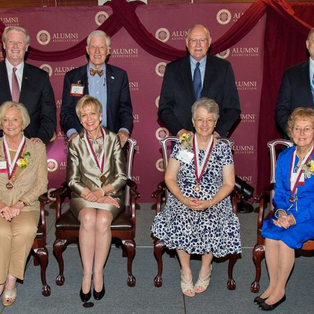 The Circle of Gold honored the FSU First Ladies at a dinner April 12, 2017. Four of seven FSU First Ladies attended the event: Mrs. Jean Thrasher, Patsy Palmer, Marilyn Kay Lick and Shirley Ann Slade Marshall.