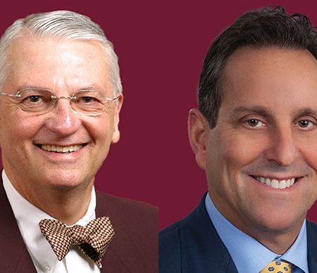 The FSU College of Business 2017 Hall of Fame class: Douglas Dunlap, Clifford Hinkle, Stuart Lasher and Thomas McAlpin.