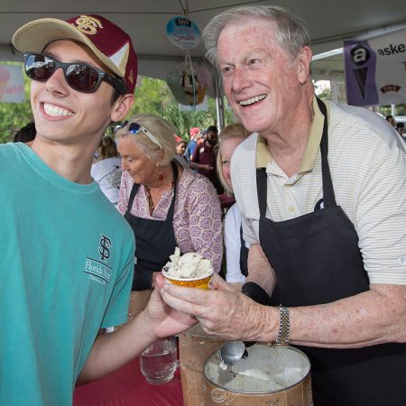 Florida State University President's Ice Cream Social on Landis Green, April 19, 2017.