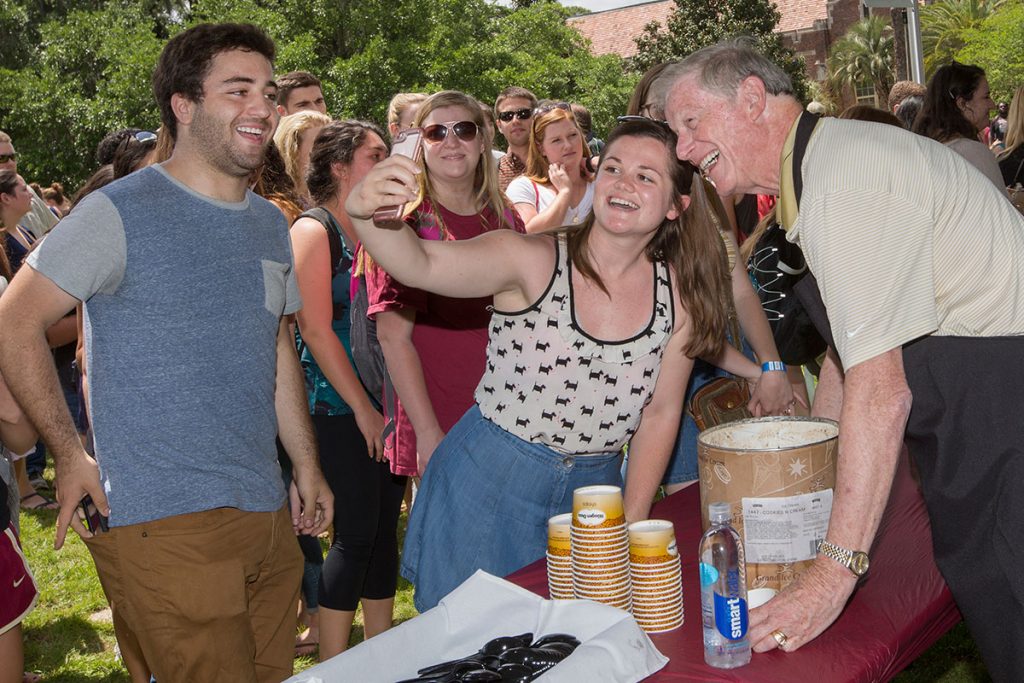 Florida State University President's Ice Cream Social on Landis Green, April 19, 2017.