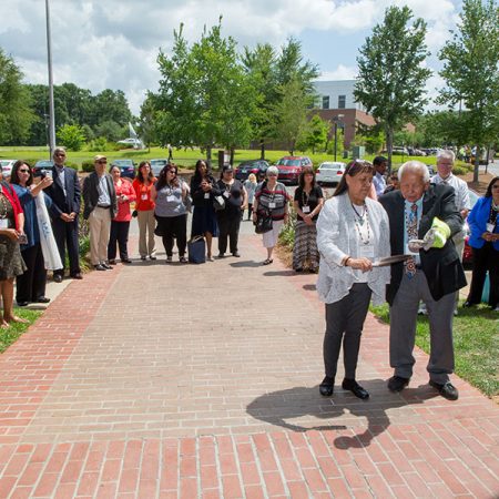 Chief Jim Henson of the United Keetoowah Band of Cherokee Indians — gave a traditional Native American blessing during a dedication of the future site of the INHRE located on FSU’s southwest campus.