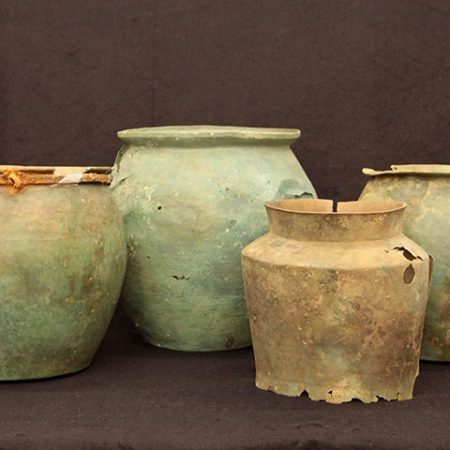 Items that will be showcased in the “Wells of Wonders: New Discoveries at Cetamura del Chianti” exhibit at the Florence National Archaeological Museum.