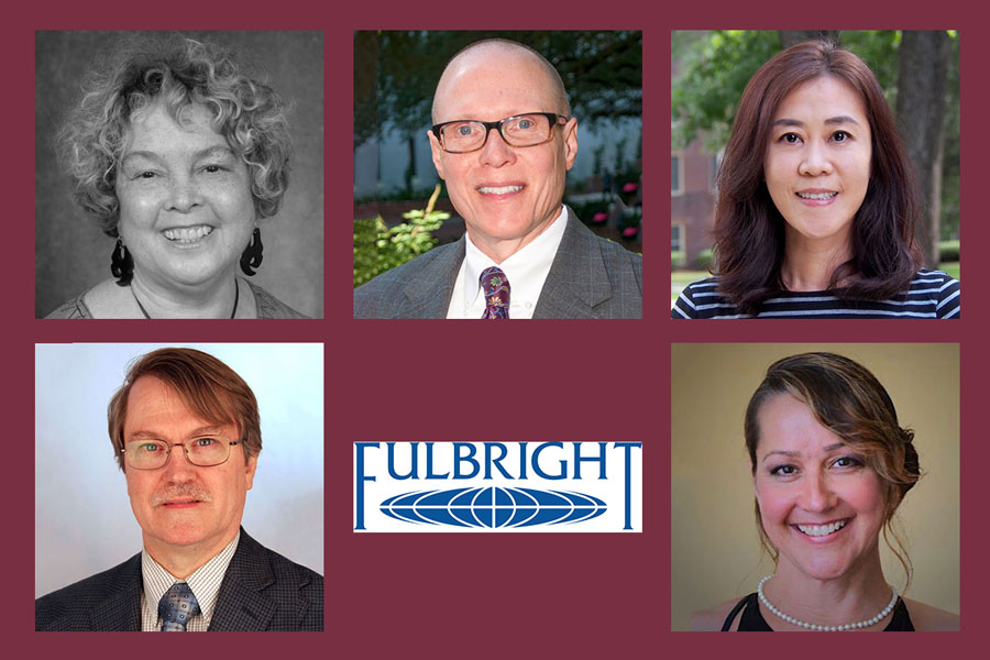 Five Florida State University faculty members have earned Fulbright U.S. Scholar Program grants.