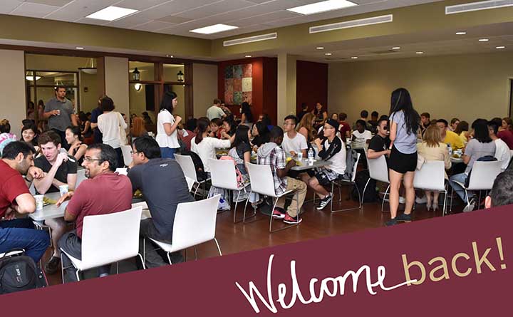 The Center For Global Engagement welcomed back international students.