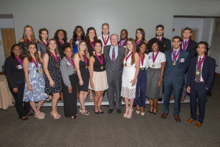 Summer 2017 new Garnet & Gold Scholar Society inductees. (Photo Cred: Photography Services)