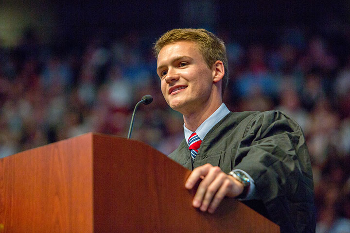 Student Body President Kyle Hill also addressed graduates and reminded them that they will forever be united by their “Seminole Identity.”