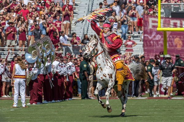 FSU football holds its annual Military Appreciation Game against NC State, Sept. 23, 2017.