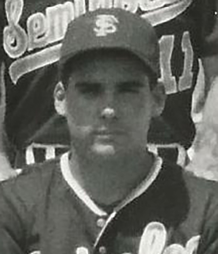 Mike Brady was a southpaw pitcher for the Seminoles during his four-year collegiate career.