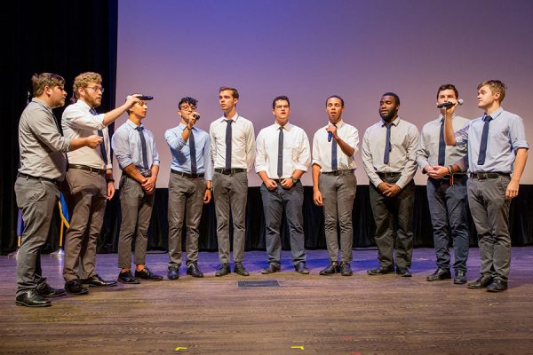 Reverb performs at the FSU Veterans Film Festival Oct. 5, 2017, at Ruby Diamond Concert Hall. (FSU Photography Services)