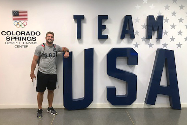 Williamson has performed well in all areas of bobsledding, but he's especially excelled at the "push test," which measures how fast an athlete can push a sled over a certain distance. (Photo: U.S. Olympic Committee)