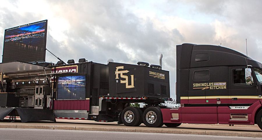 The Seminoles Cruising Kitchen is the largest custom-mobile kitchen in the United States.