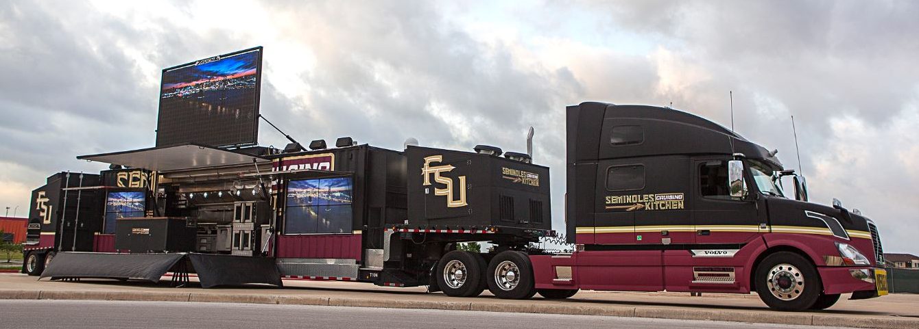 The Seminoles Cruising Kitchen is the largest custom-mobile kitchen in the United States.