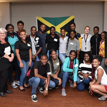 University of West Indies students interacted with FSU students in the Beyond Borders program and the greater FSU community. (Photo: Center for Global Engagement)