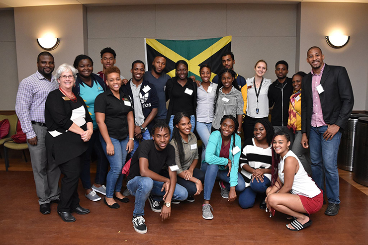 University of West Indies students interacted with FSU students in the Beyond Borders program and the greater FSU community. (Photo: Center for Global Engagement)