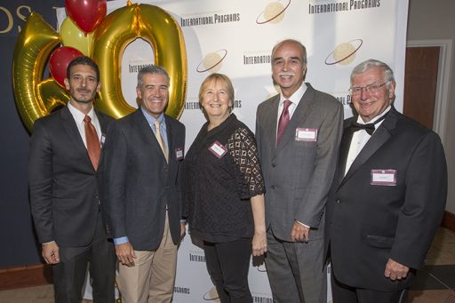 (From Left to Right: Frank Nero, Florence Study Center Director; Ignacio Messana, Valencia Study Center Director; Kathleen Paul, London Study Centre Director; Carlos Langoni, Panama Director; and Jim Pitts, International Programs Director. (Photo: FSU Photography Services)