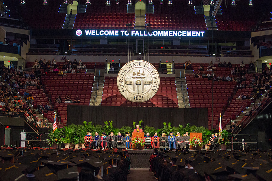 Florida State University's 2017 fall commencement. (FSU Photography Services)