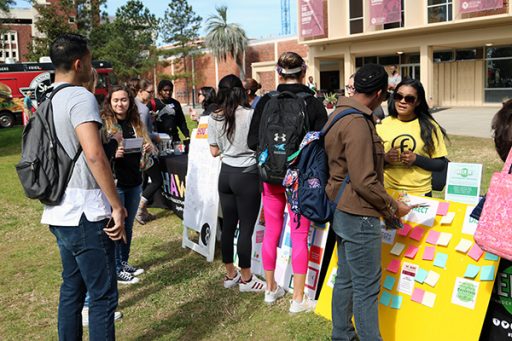 Students came out to enjoy the festivities and learn about mental health during Fresh Check Day. (Photo: University Communications)