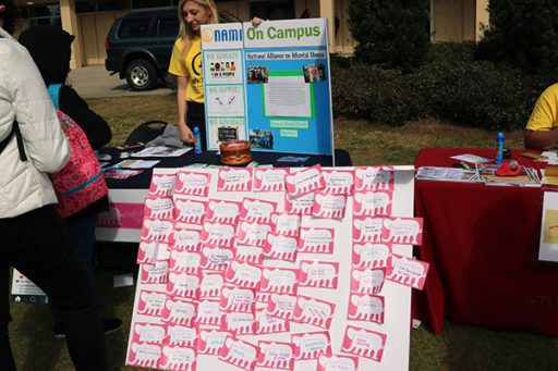 The Union Green was filled with interactive exhibits from different FSU organizations, food, prizes and giveaways — all with the theme of educating students about mental health and the resources available on campus. (Photo: University Communications)