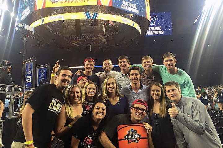 Students from FSU's No. 1-ranked sport management program at the NCAA Final Four in Houston.