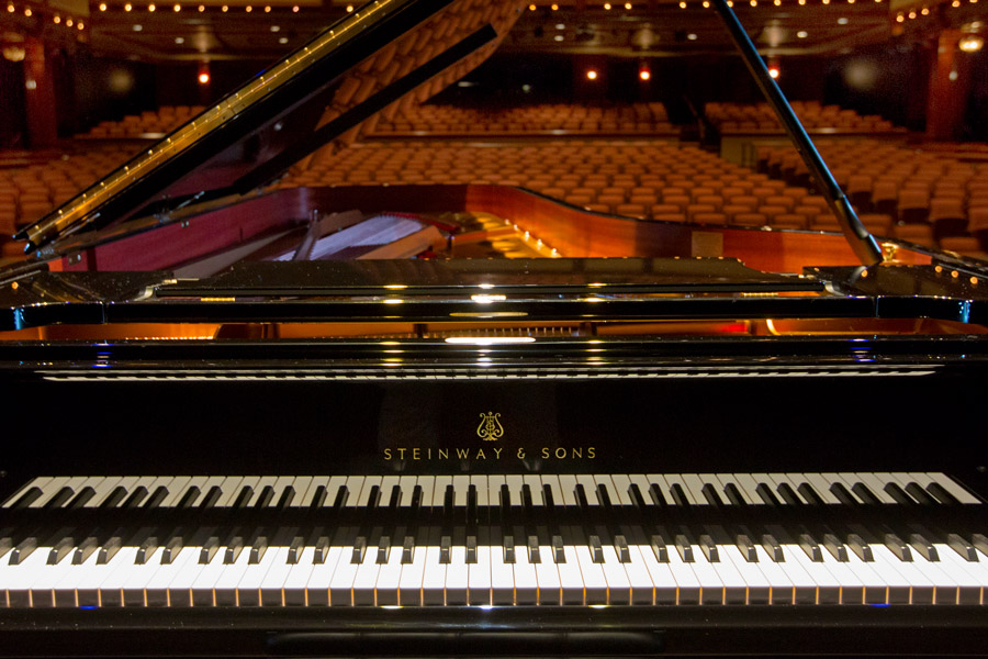 New Steinway Piano in Ruby Diamond Concert Hall, 2018 (FSU Photography Services)