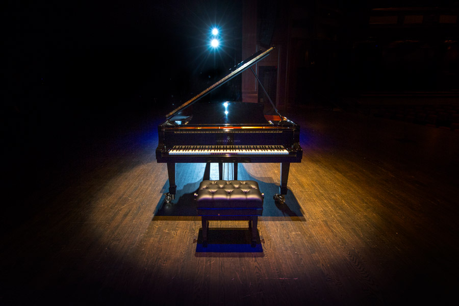New Steinway Piano in Ruby Diamond Concert Hall, 2018 (FSU Photography Services)
