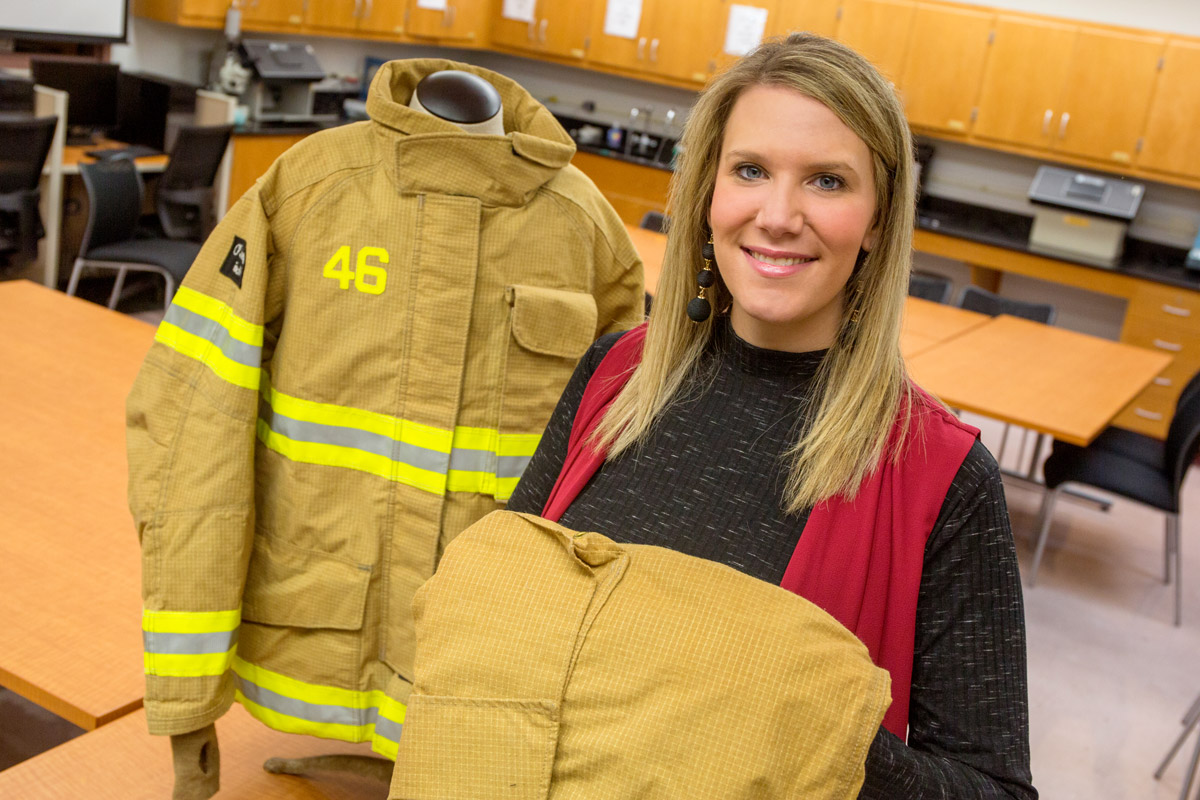 Meredith McQuerry, an expert on protective clothing for firefighters, identified flaws in some high-tech firefighting suits, including less breathability. "When you combine intense, short bursts of physical activity with a hot, humid environment — it does not even have to be near a fire — and you add 50-100 pounds of gear, it's no wonder we see more cases of heat stroke."