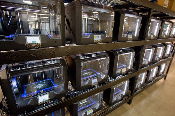 There are tons of 3-D printers available to craft almost anything a student can dream up at the Innovation Hub. (Photo: UC Photography Services)