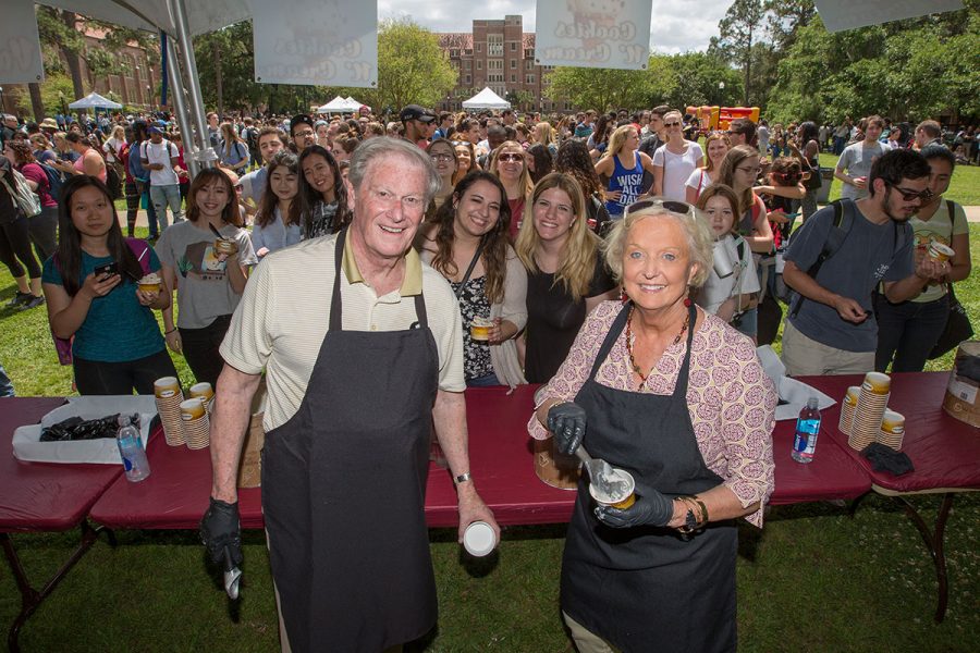 The Florida State University community is invited to come enjoy fun in the sun, ice cream, entertainment and more at the annual President’s Ice Cream Social on Wednesday, April 12. (Photo: UC Photography Services)