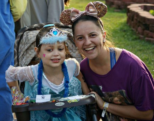 Aldereguia with one of the children from the Children's Miracle Network. (Photo: Miracle Network Dance Marathon)