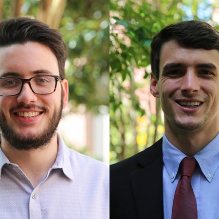 FSU's 2018 Frost Scholars, Matthew Martinez and Joe Pelt