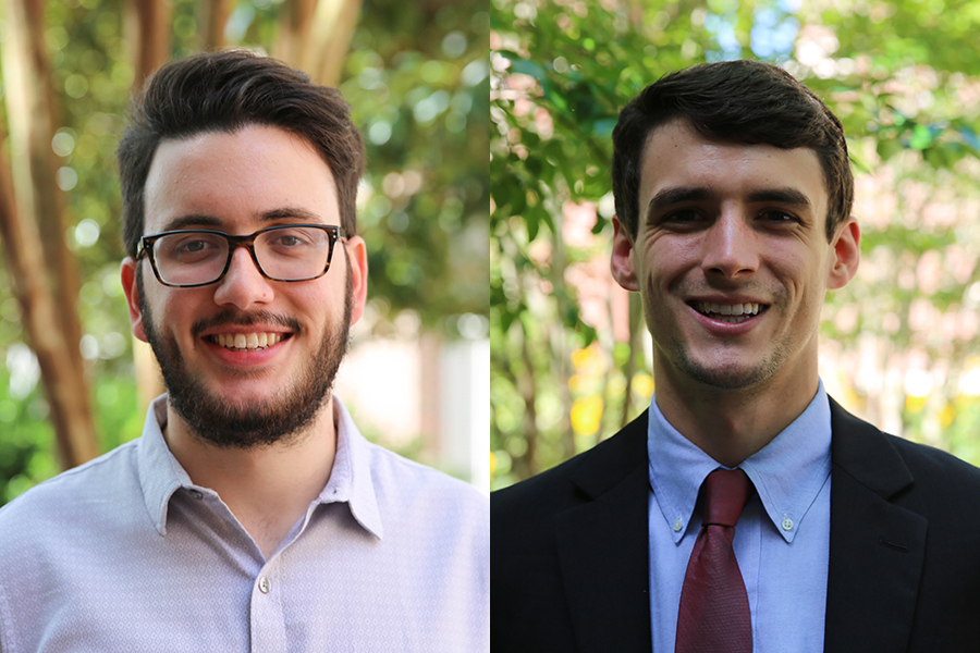 FSU's 2018 Frost Scholars, Matthew Martinez and Joe Pelt