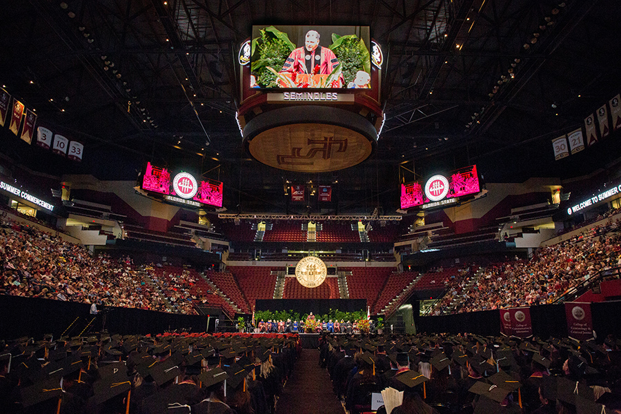 Florida State University will hold commencement ceremonies on Dec. 14 and Dec. 15 at the Donald L. Tucker Civic Center. (FSU Photography Services)