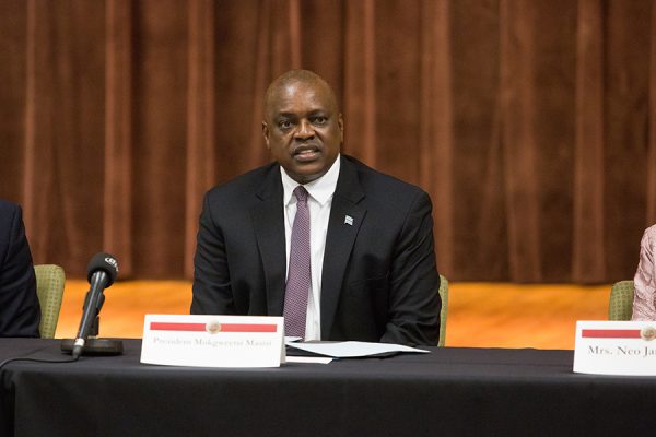 Botswana President Masisi meets with FSU students during a town hall event Thursday, Sept. 20, 2018. (FSU Photography Services)