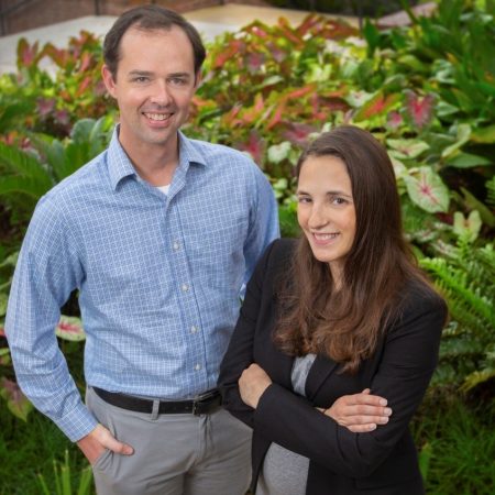 Christopher Holmes, assistant professor in the department of Earth, Ocean and Atmospheric Science, and Holly Nowell, postdoctoral researcher in EOAS.