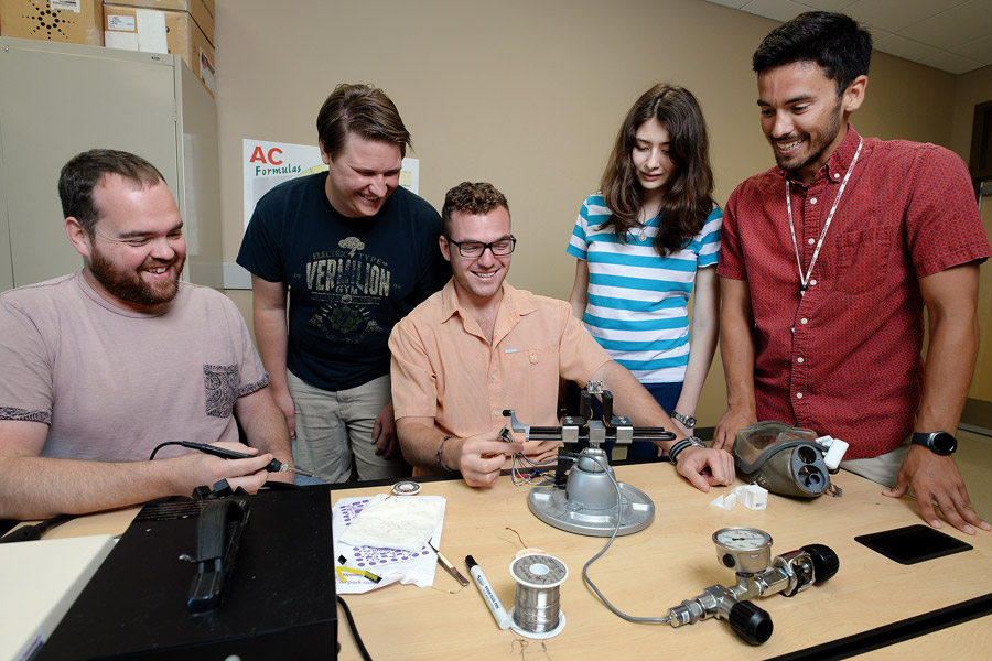 Left to right: Aaron Cox, Colton Bond, Martin Dvorak, Jackie Jermyn and Hayden DeForge