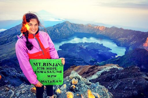 An FSU IDEA Grant allowed Dodamead to conduct research in Bangladesh and on the way there, she stopped in Indonesia to climb an active volcano, Mt. Rinjani, which has an elevation of more than 12,000 feet.