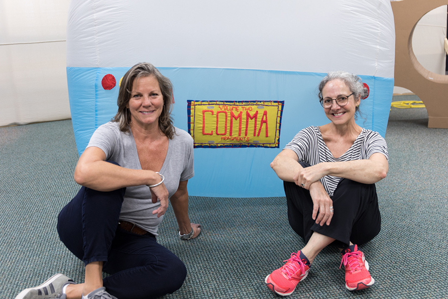 Art professors Carolyn Henne and Judy Rushin are reinventing the traditional definition of an art gallery with their art collective, Commabox .