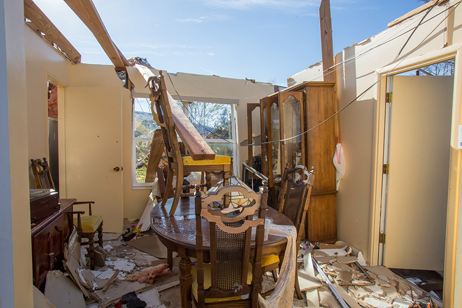 Molly King's home was completely destroyed by Hurricane Michael. (Bill Lax/FSU Photography Services)