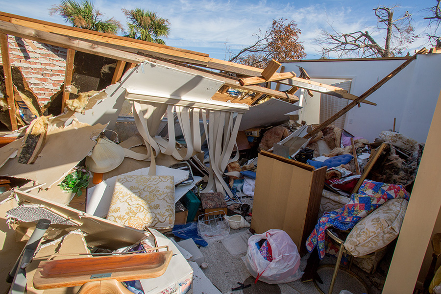 Molly King's home was completely destroyed by Hurricane Michael. (Bill Lax/FSU Photography Services)