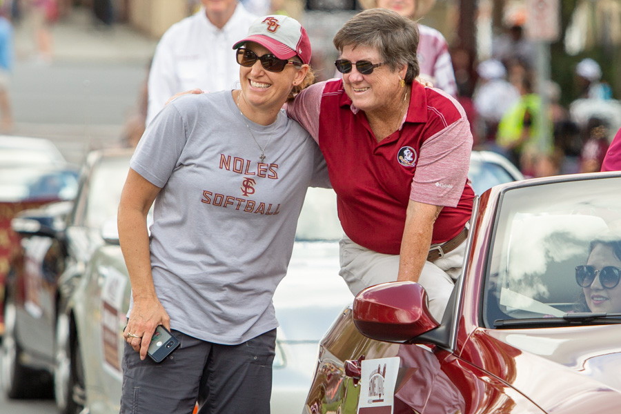Former FSU softball coach JoAnne Graf was among the alumni honored during 2018 Homecoming activities. (FSU Photography Services)